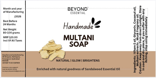 Multani Soap - Natual Oil Control & Bright Glow (Pack of 3)