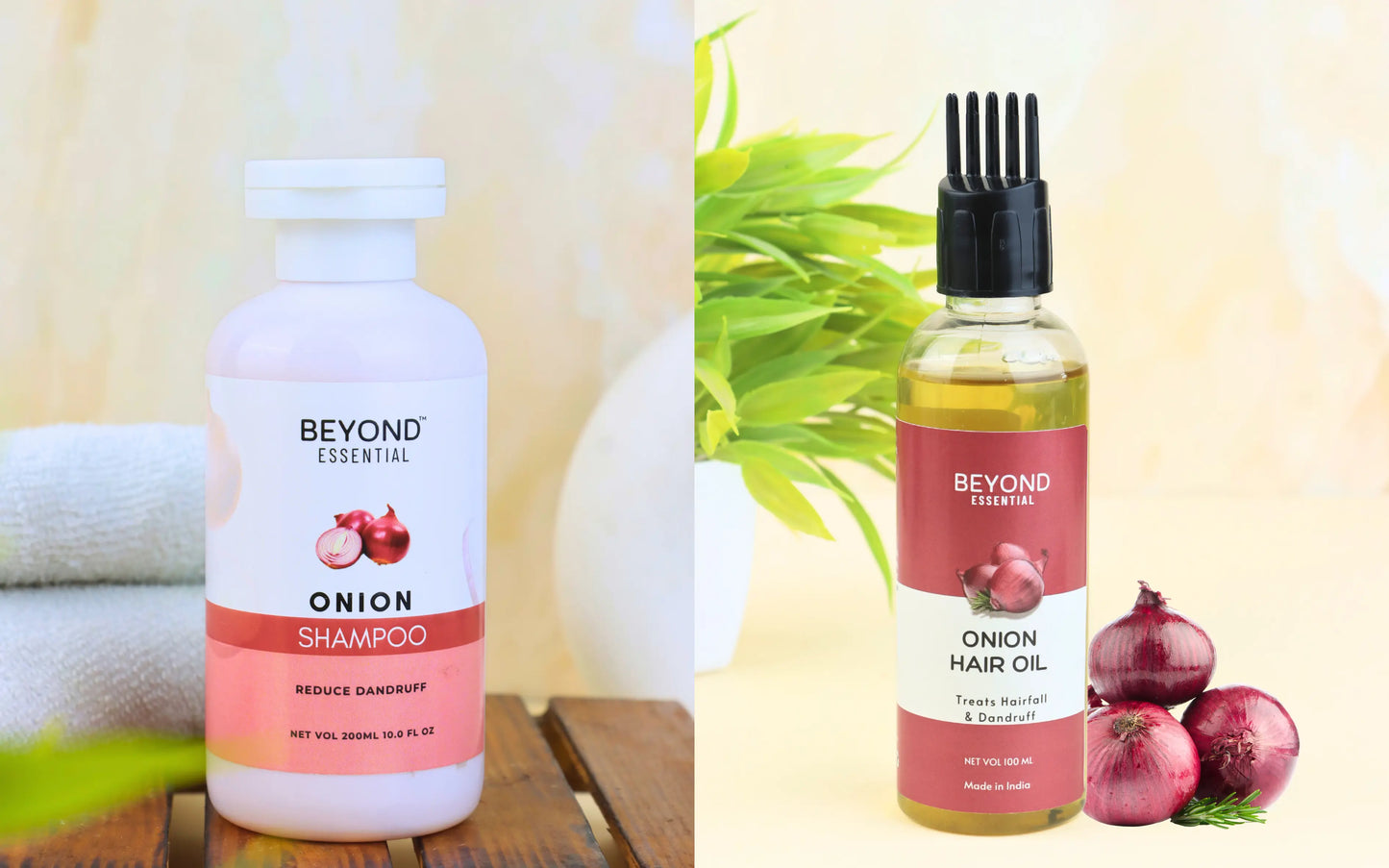 Onion Hair Oil and Onion Shampoo
